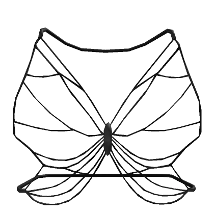 Y2K Butterfly Black Bodychain 3.0