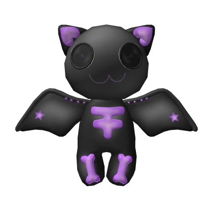 🦇 Cute Halloween Bat w Pink Hearts