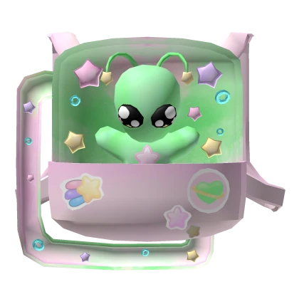 ♡ Galactic pastel alien backpack with stars ♡ 1.0