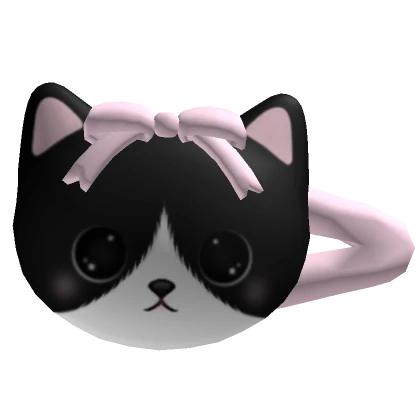 ♡ Kitten Hairclip Tuxedo ୨୧