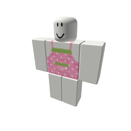 pink strawberry apron