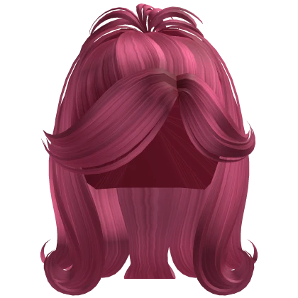 Gyaru Swirly Side Swept Hair (hot pink)