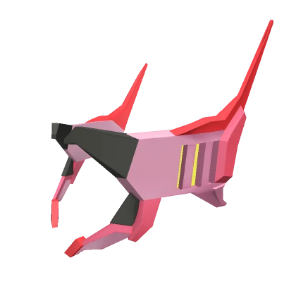 Pink Cyber Y2K Mecha Headpiece