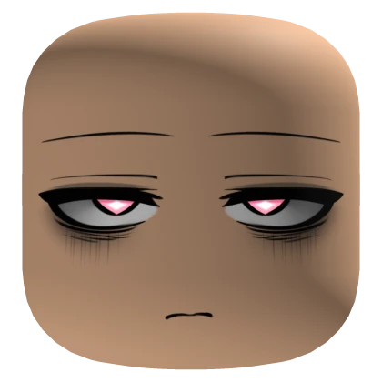 Dead Inside Face With Glowing Red Eyes - Light