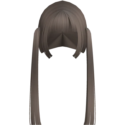 ☆ kawaii straight low pigtails brown