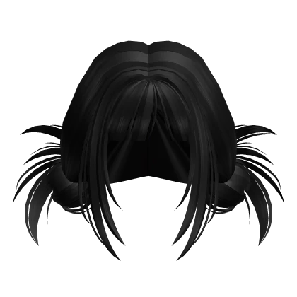 Kpop Demon Hunters Messy Zoey Hair Bun in Black