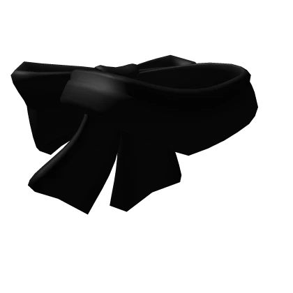 Black Bow Scarf (Backwards)