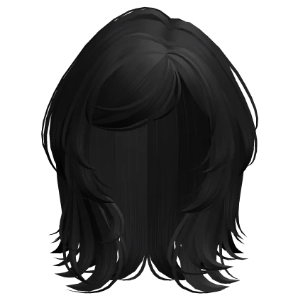 Soft Messy Bob Hairstyle in Black