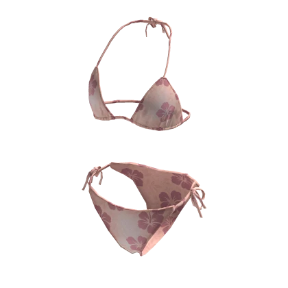 BIkini Swimsuit Hawaiian Flower Print