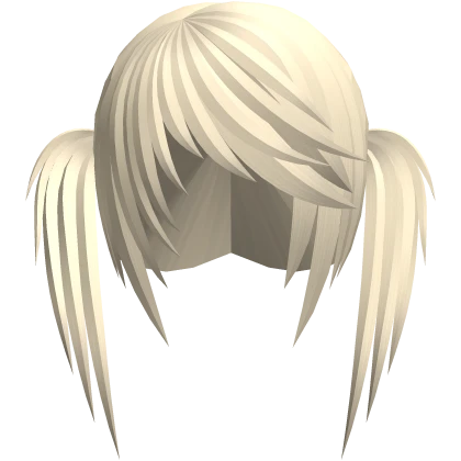 blonde scene emo long pigtails