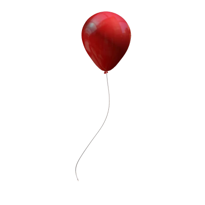 Porcelain It Clown - Red Balloon