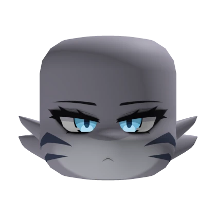 Glowing Blue Eyes Bored Shark Face