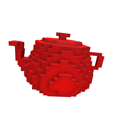 Red 8-Bit Teapot