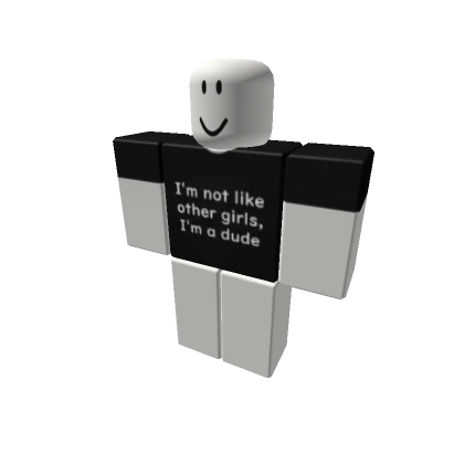 Im Not Like Other Girls Im A Dude TXT