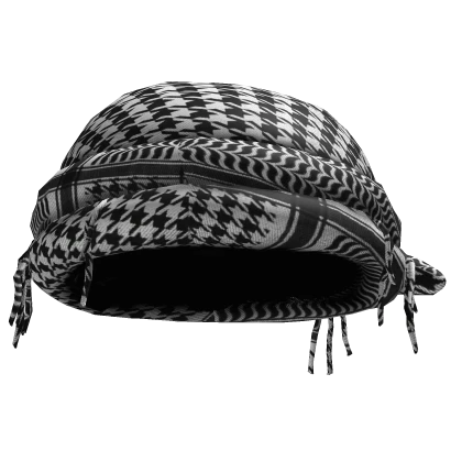 Black and White Palestine Keffiyeh