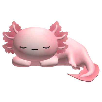 Cute Sleeping Axolotl - Pink