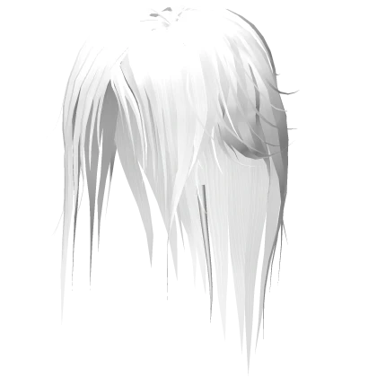 Visual Kei Swept Messy Guitarist's White Hair