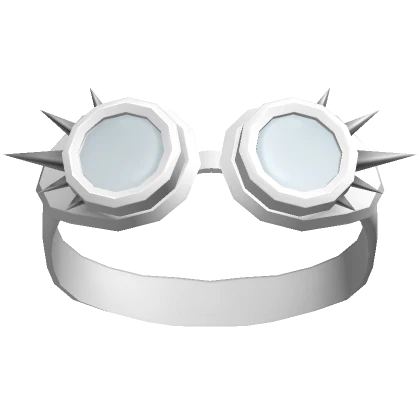 White Cyber Spiky Raised Goggles