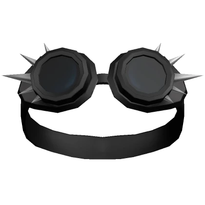 Black Cyber Spiky Raised Goggles