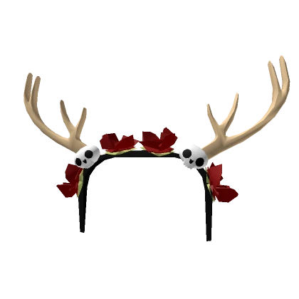 Gothic Christmas Reindeer Headband