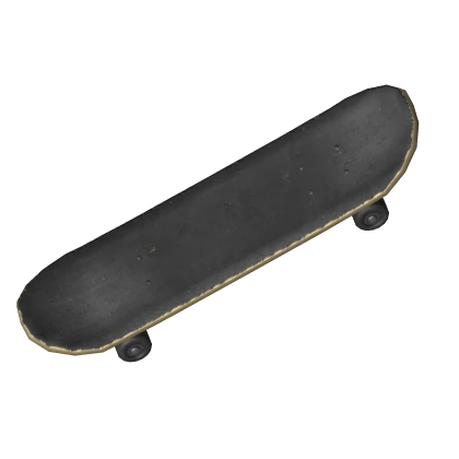 [R6] Holdable Grunge Grey Skateboard