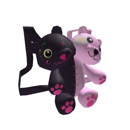 Bear Backpack - Black and Pink  [1.0]