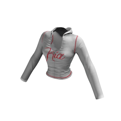 Kia Y2K Tracksuit zip up ♡ White & Red