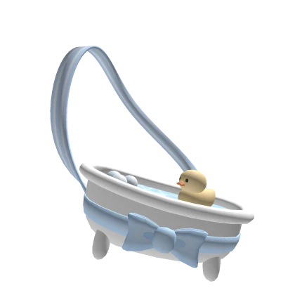 ϵ( 'Θ' )϶ cute blue rubber duck bathtub bag (3.0) 