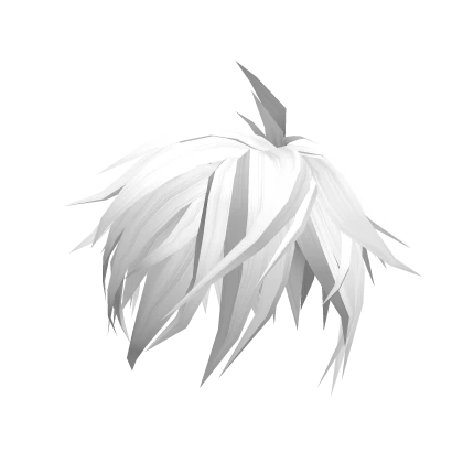 Messy Spiky Anime Boys Emo Hair (White)