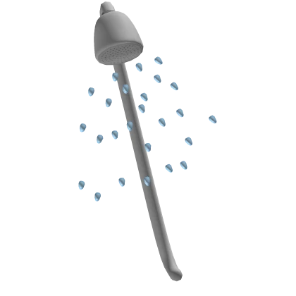 ♡ Shower Head sprinkling water down ♡