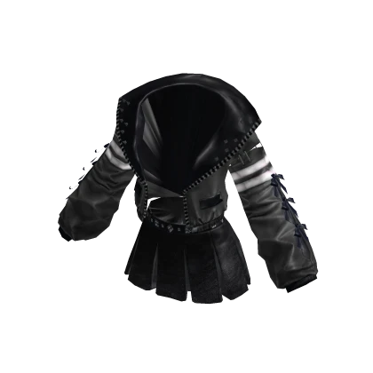 ✨Punk Stud Skull Leather Jacket Vs Skirt-Black