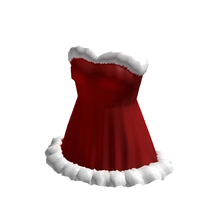 Sleeveless Santa Dress Red