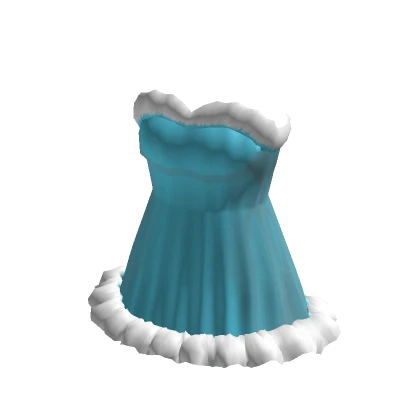 Sleeveless Santa Dress Light Blue