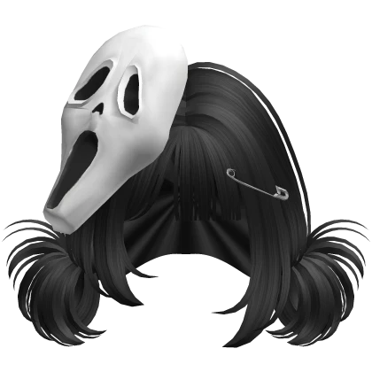 Halloween Low Buns w/ Screaming Ghost Mask Black