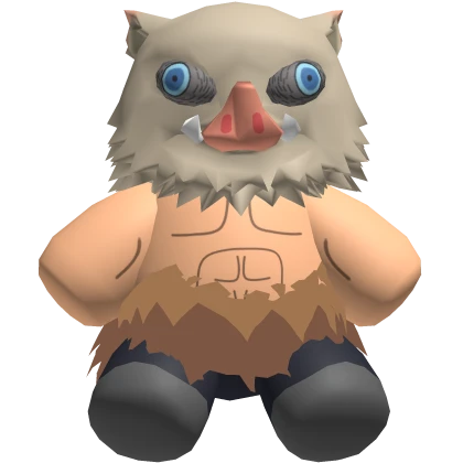 Inosuke plushie shoulder