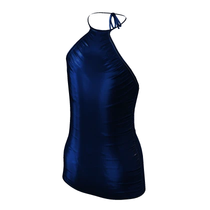 Blue Halter Dress