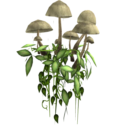Fairycore Nature Shoulder Vines With Mushroom Left