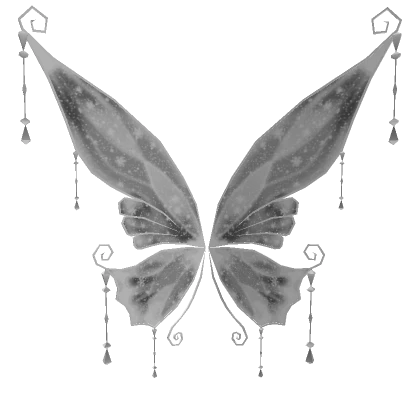 Snowy Winter Fairy Wings Black