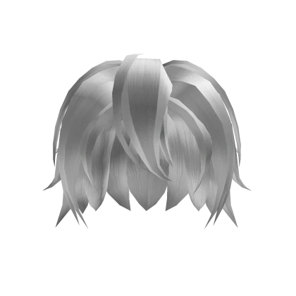 White Messy Boy Hair