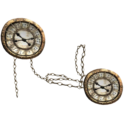 Vintage Floating Body Chained Clocks