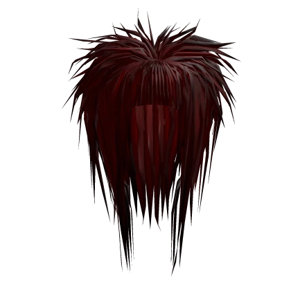 Messy Fried Bangs (Dark Red)