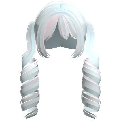ʚ♡ɞ cute curly pigtails cotton candy