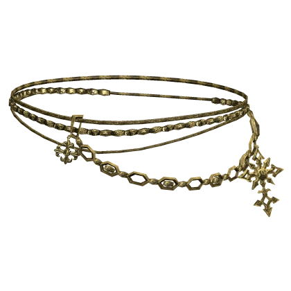 Gold Chrome Chain Head Circlet
