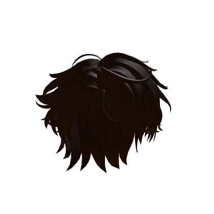 Dark Brown Messy Boy Hair