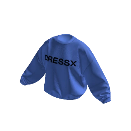 DRESSX Blue Oversized Sweatshirt