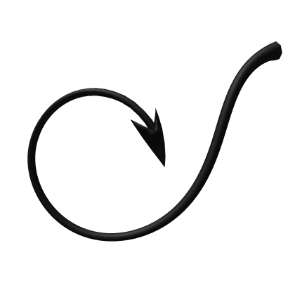 Long Black Demon Tail (V2)
