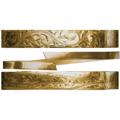 Gold Gaian Bastion Bracelet Bangles