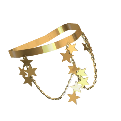 Star dangling arm band cuff in Gold [3.0]