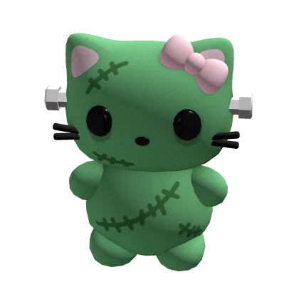 ♡ halloween frankenstein kitty plushie (holdable