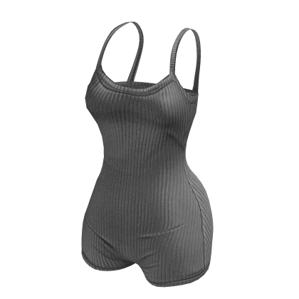 Y2K Gym Bodysuit - Grey